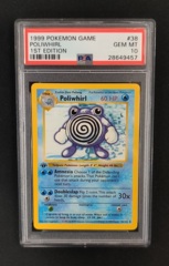 Poliwhirl 38/102 PSA 10 GEM MINT 1st Ed Shadowless Base Set Pokemon Graded Card
